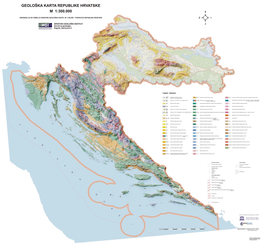 Geološka karta Republike Hrvatske